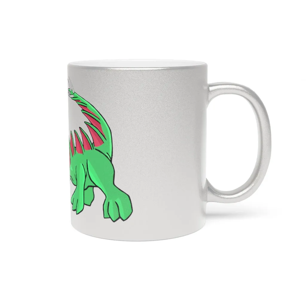 Crocodilas Metallic Mug (Silver / Gold)