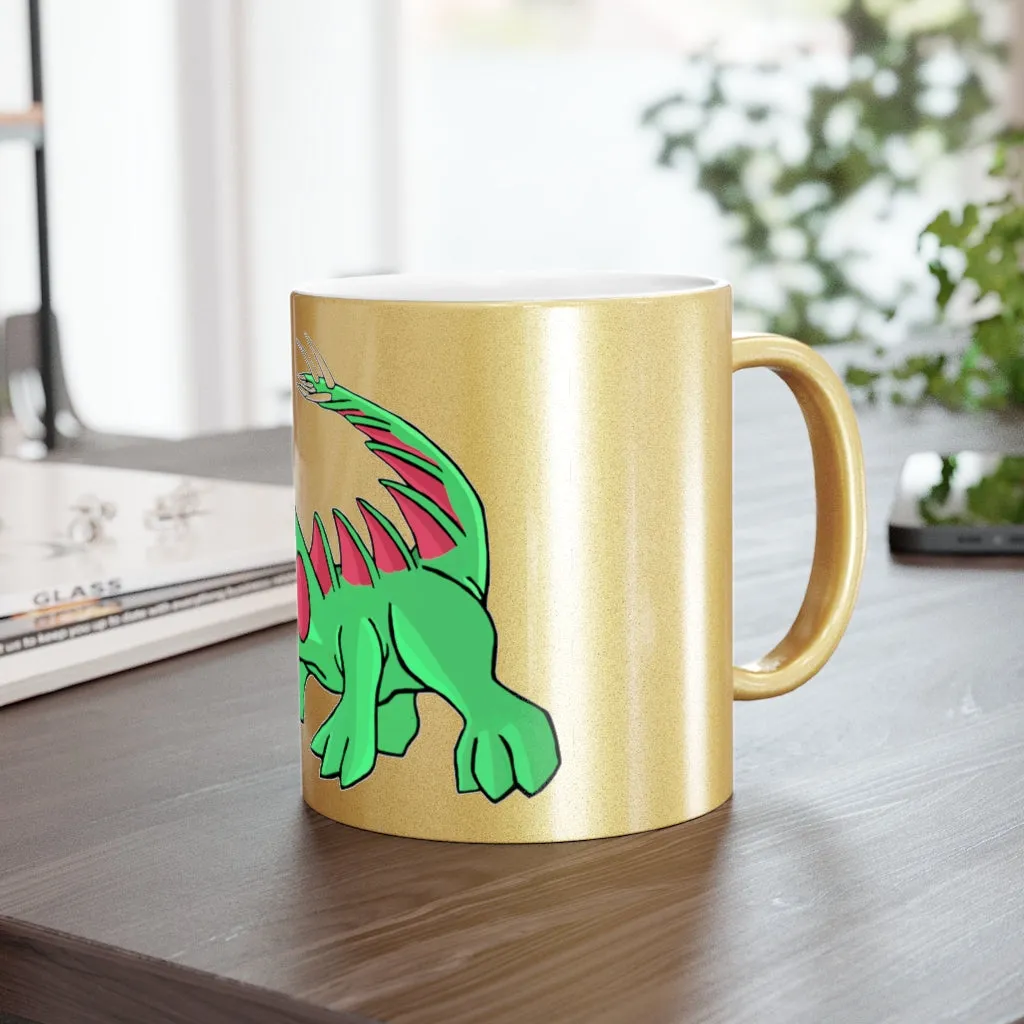 Crocodilas Metallic Mug (Silver / Gold)