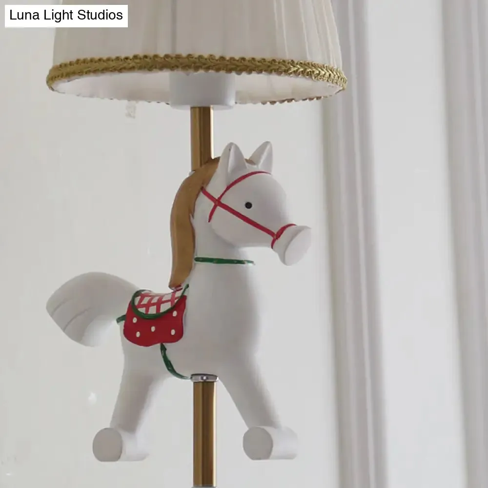 Elephant Foyer 1 Light Metal Candle Wall Lamp - White Finish