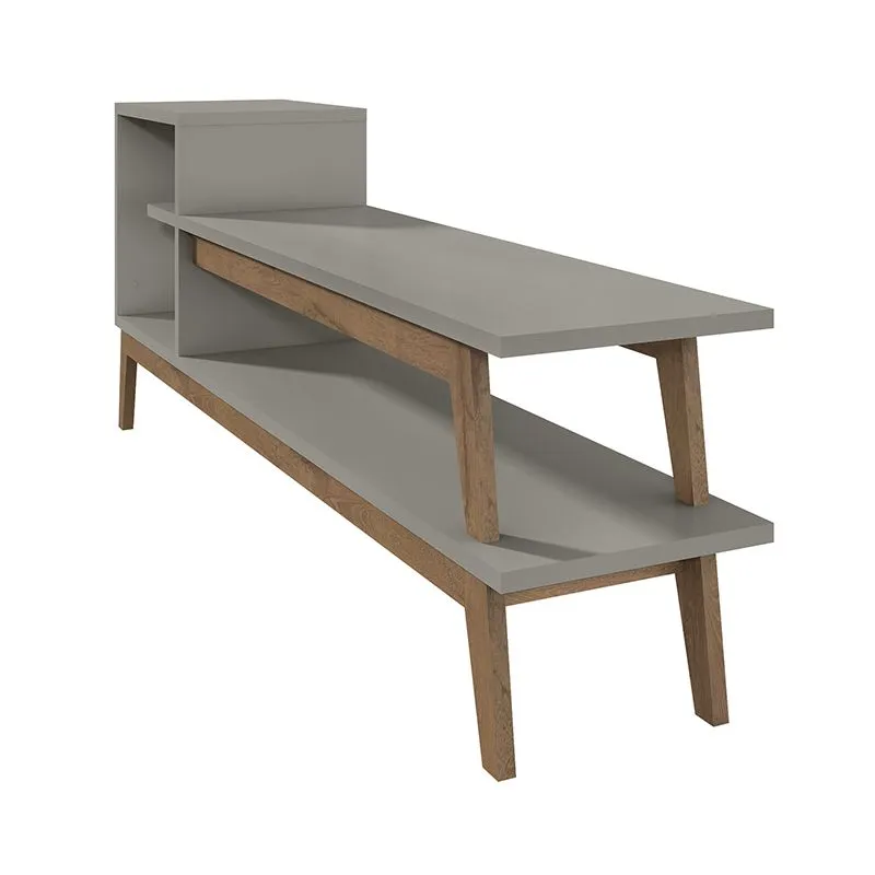 Essence 73.82" TV Stand with 2 Shelves in Grey