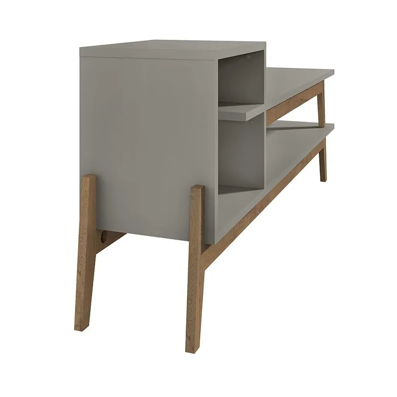 Essence 73.82" TV Stand with 2 Shelves in Grey