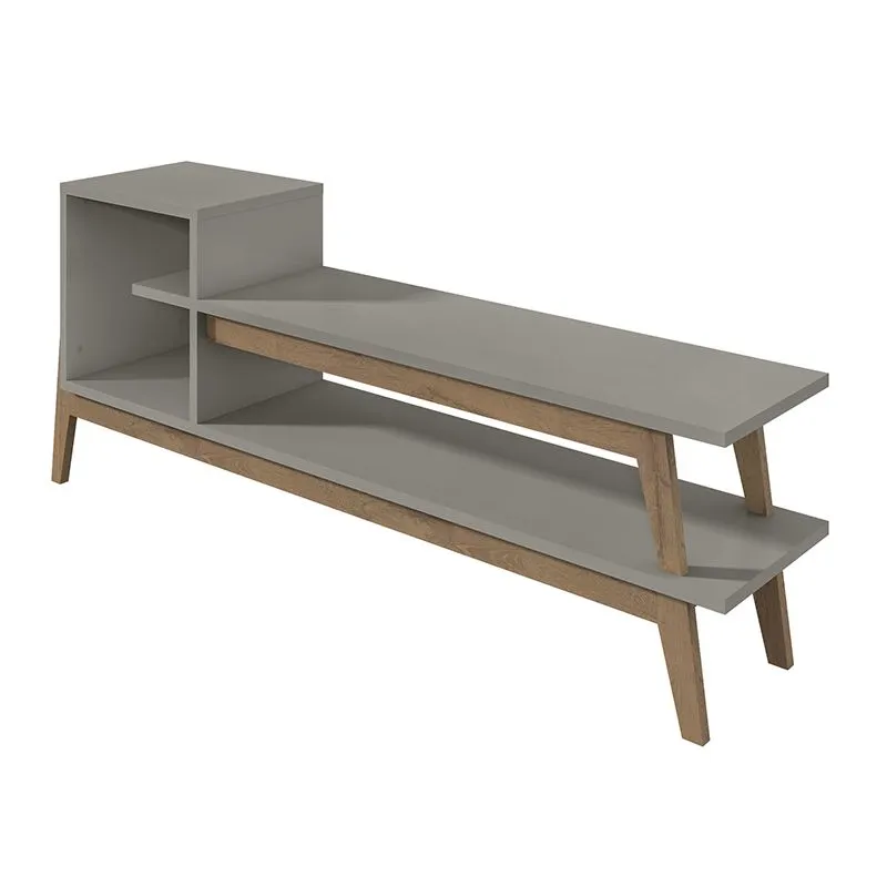 Essence 73.82" TV Stand with 2 Shelves in Grey