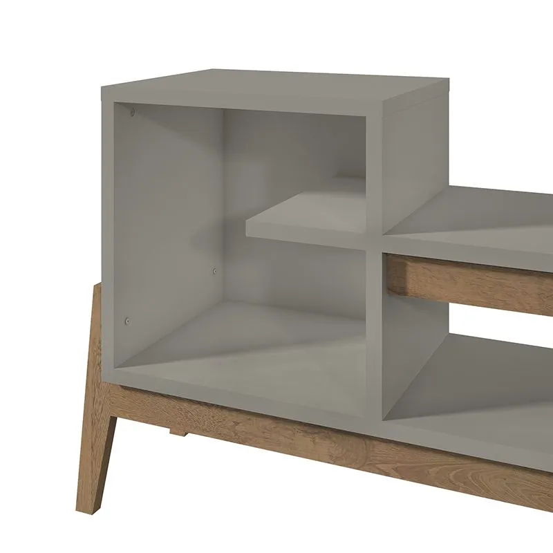 Essence 73.82" TV Stand with 2 Shelves in Grey