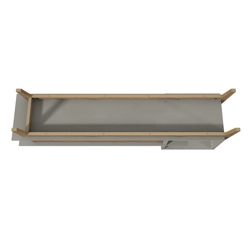 Essence 73.82" TV Stand with 2 Shelves in Grey