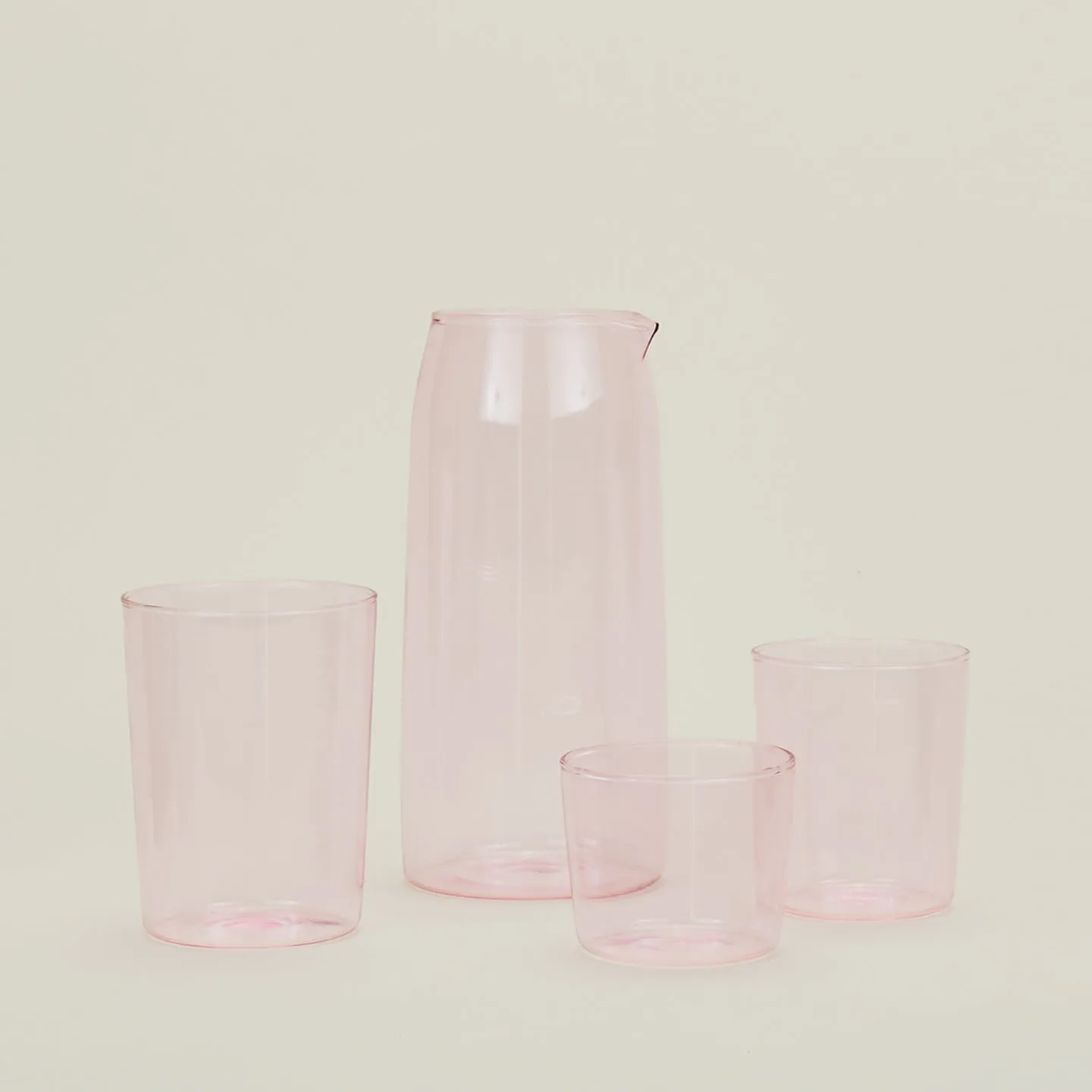Essential Glassware Pitcher - Blush