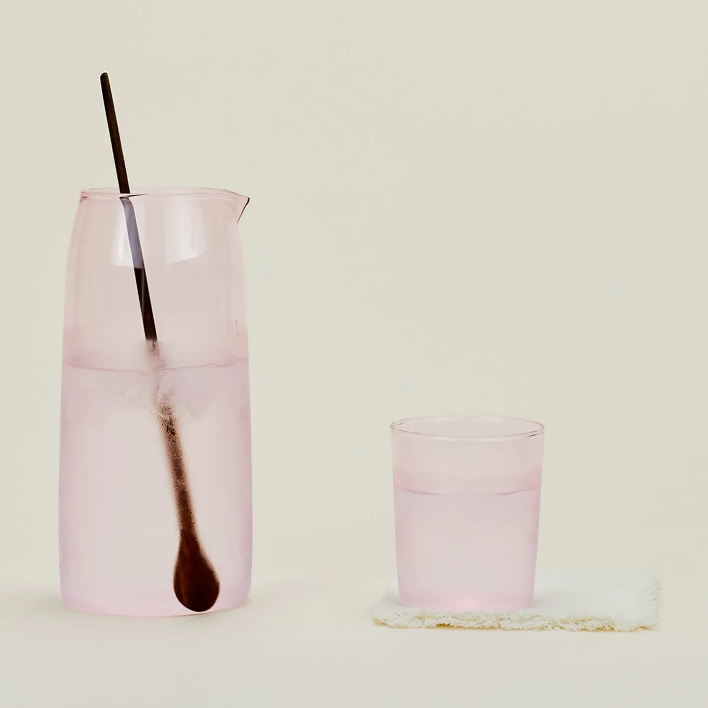 Essential Glassware Pitcher - Blush