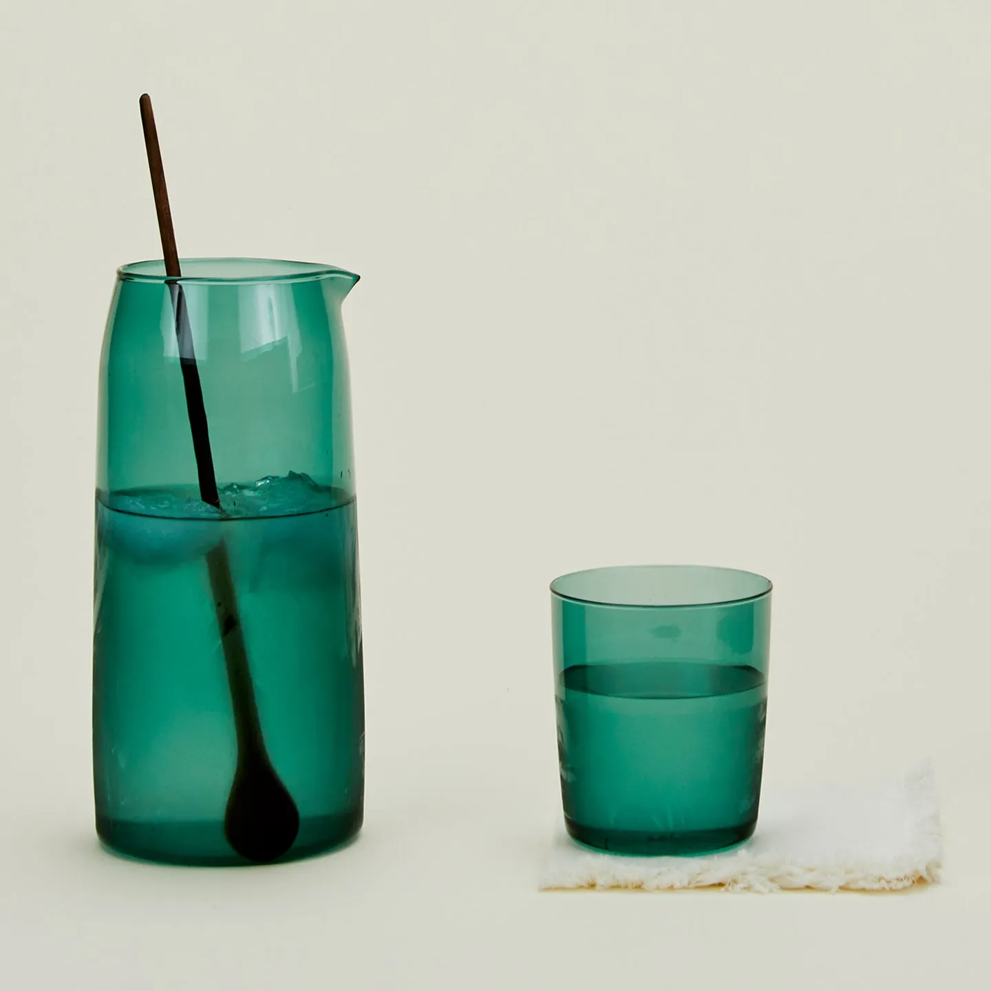 Essential Glassware Pitcher - Peacock