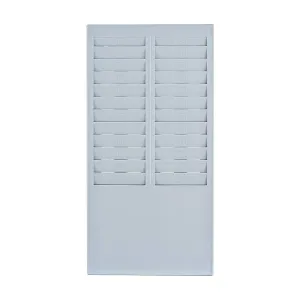 Festnight DOYO Time Card Rack Wall Mount Holder 24 Pocket Slot for Attendance Recorder Punch Time Office