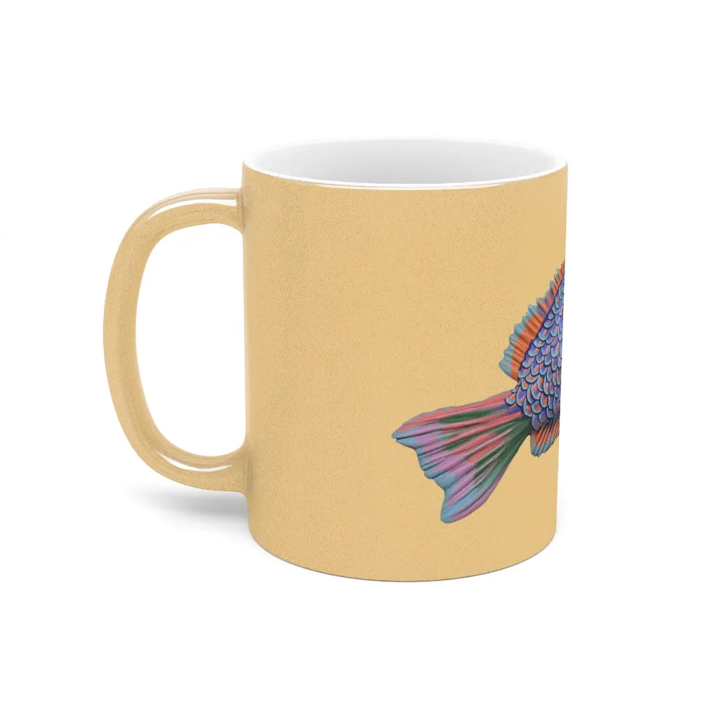 Fish Metallic Mug (Silver / Gold)