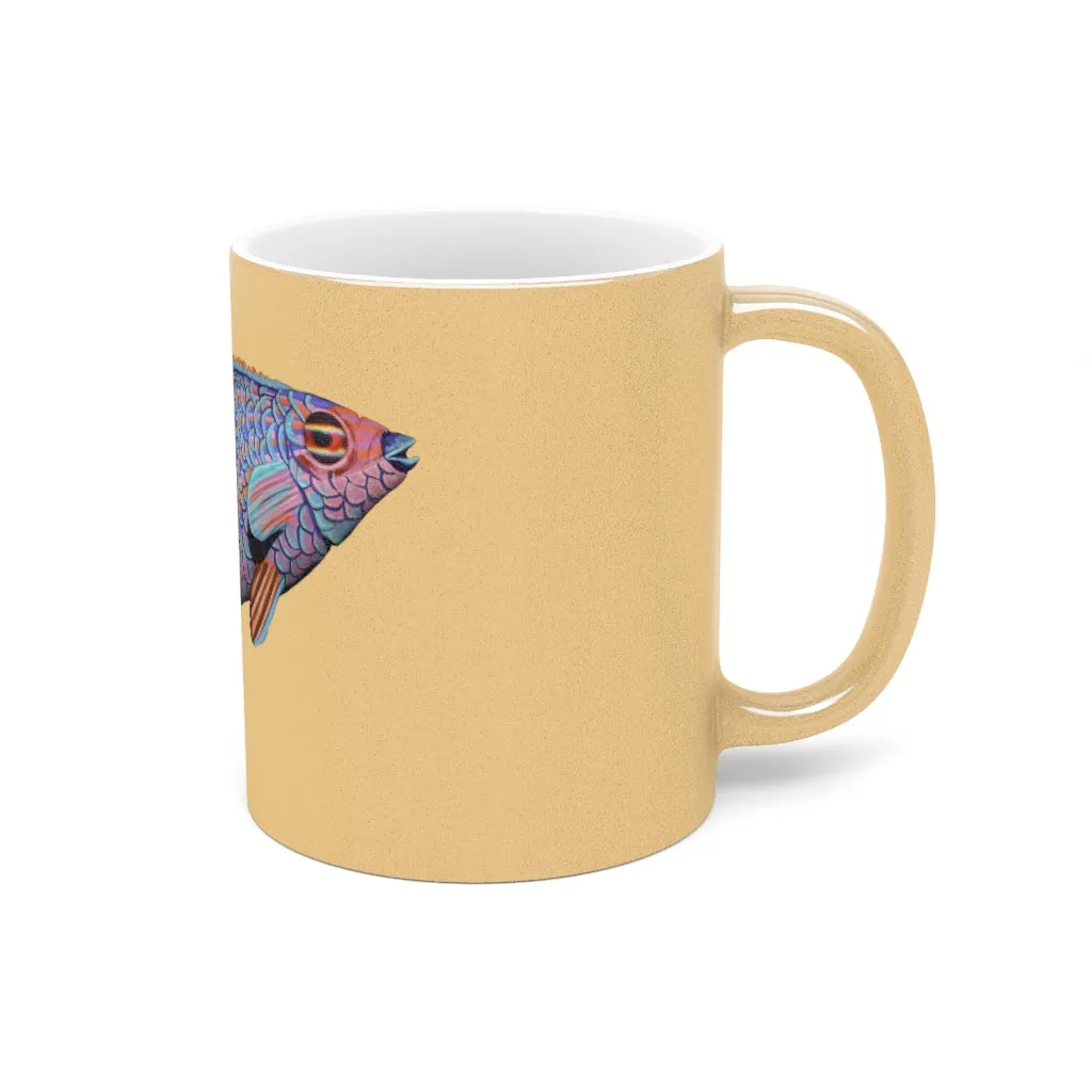 Fish Metallic Mug (Silver / Gold)