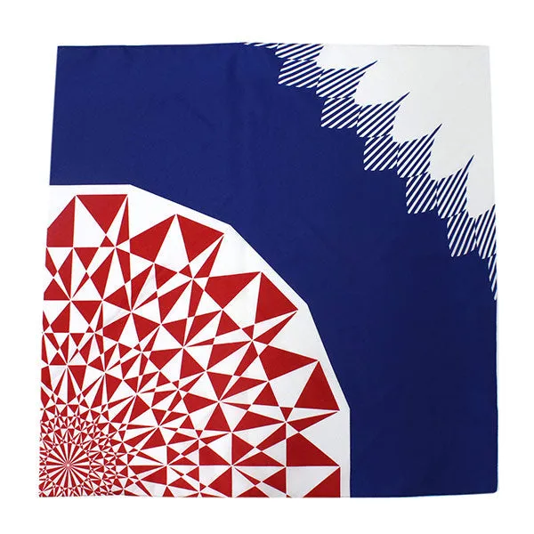 Furoshiki, Japanese Traditional Handkerchief Wrapping Cloth - Eco Cloth Series Mt.Fuji Kiriko Glass Pattern