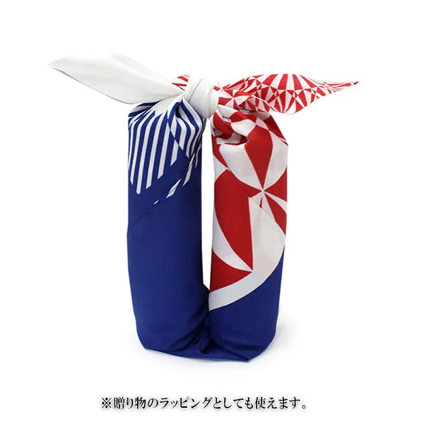 Furoshiki, Japanese Traditional Handkerchief Wrapping Cloth - Eco Cloth Series Mt.Fuji Kiriko Glass Pattern