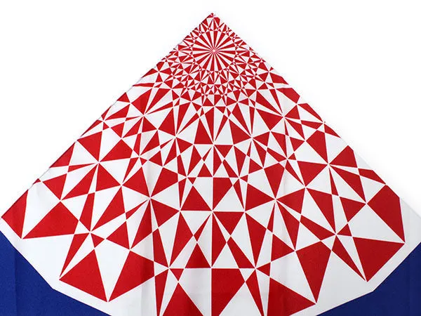 Furoshiki, Japanese Traditional Handkerchief Wrapping Cloth - Eco Cloth Series Mt.Fuji Kiriko Glass Pattern