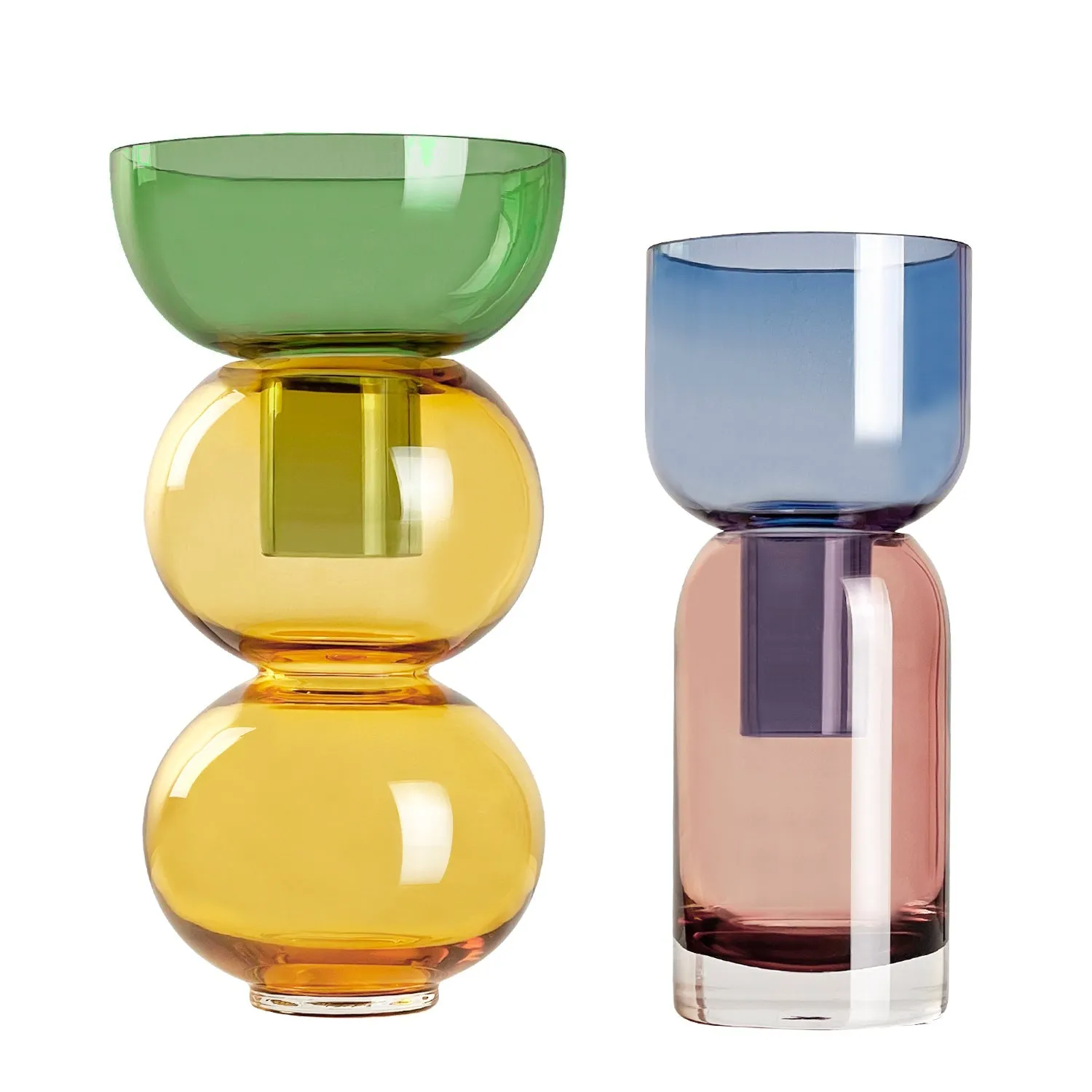 Fusion Lemon - Candle Holder Set - Flip Vases & Candle Holders - Cloudnola