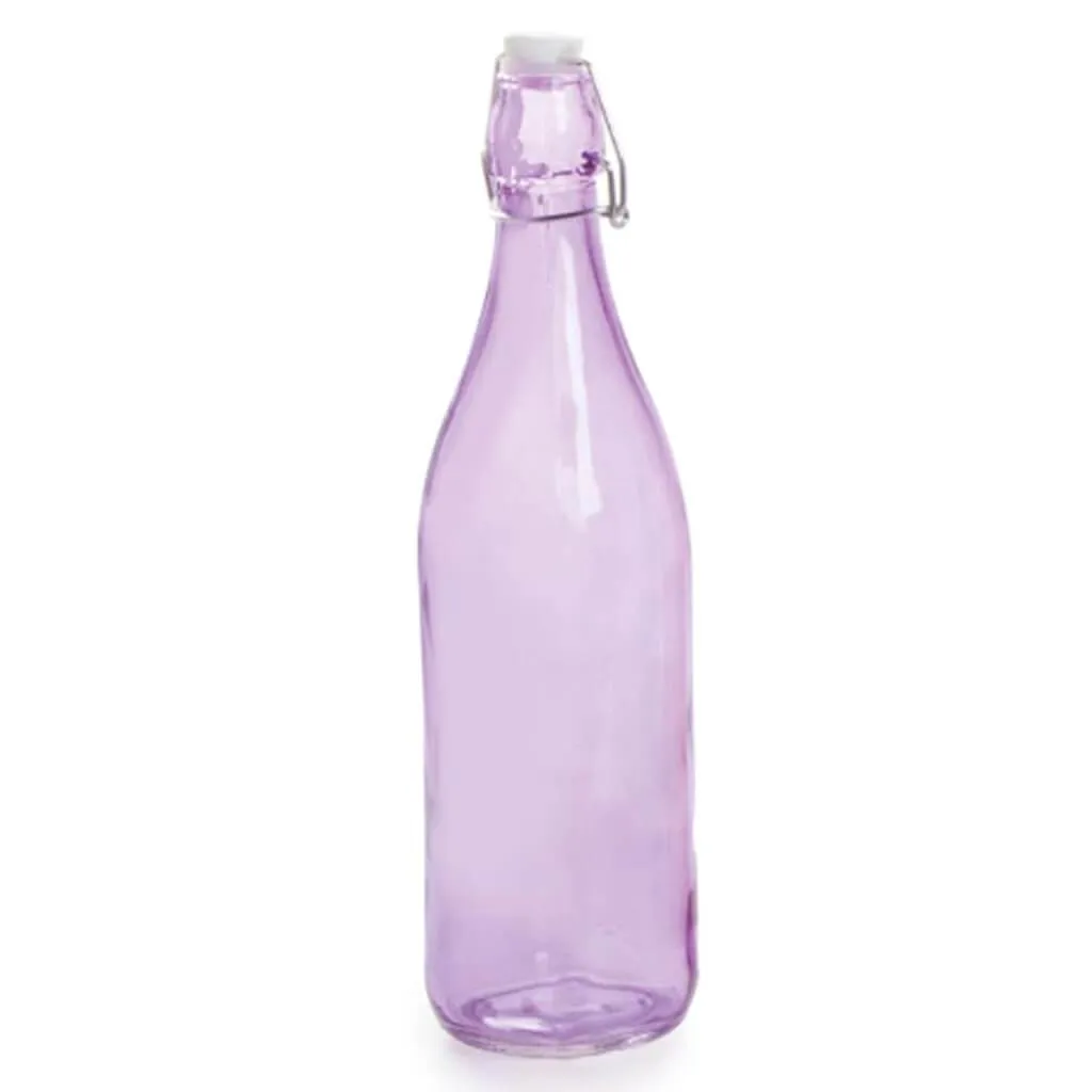 Glass Decanter with Lid Colored Glass