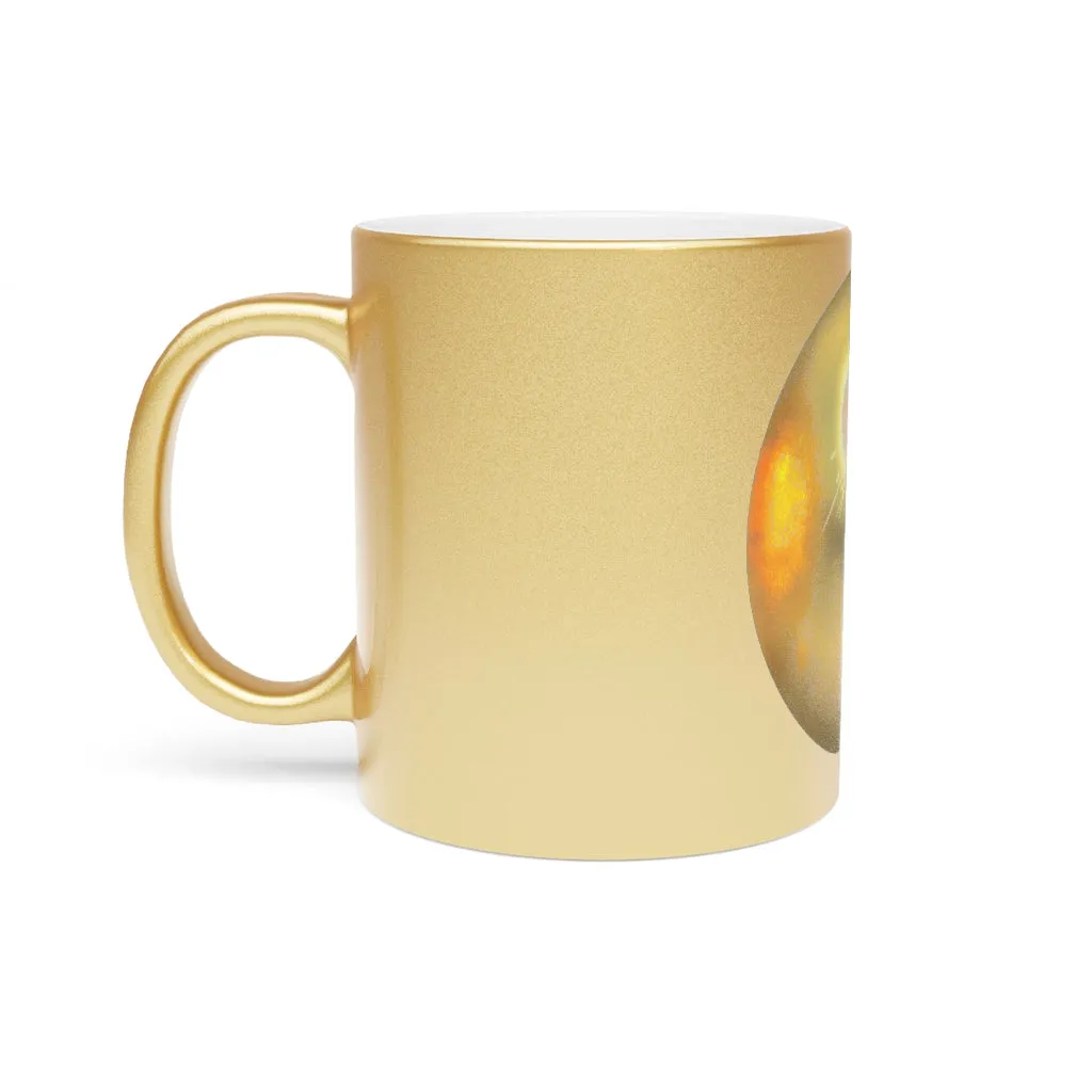 Gold Material Metallic Mug (Silver / Gold)