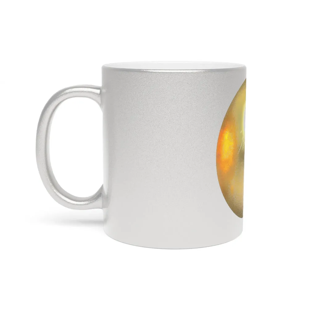 Gold Material Metallic Mug (Silver / Gold)