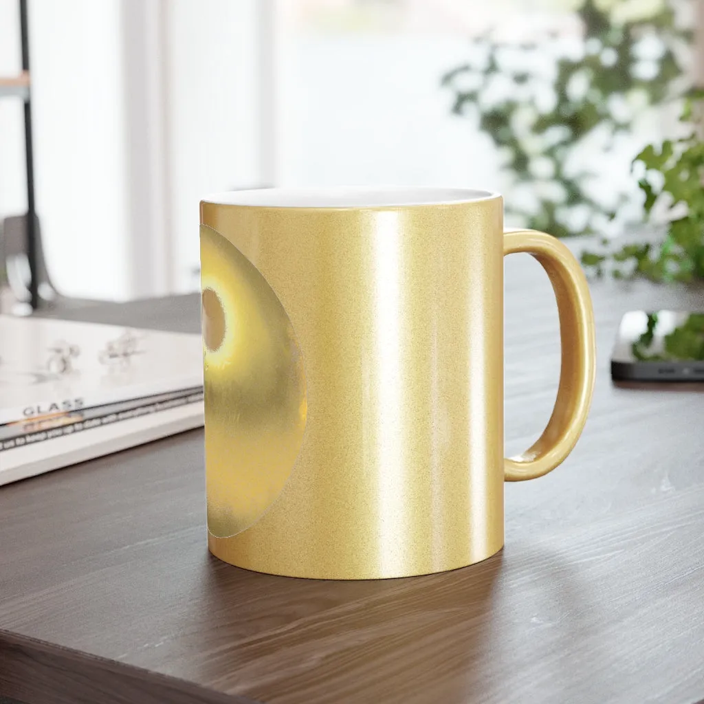 Gold Material Metallic Mug (Silver / Gold)