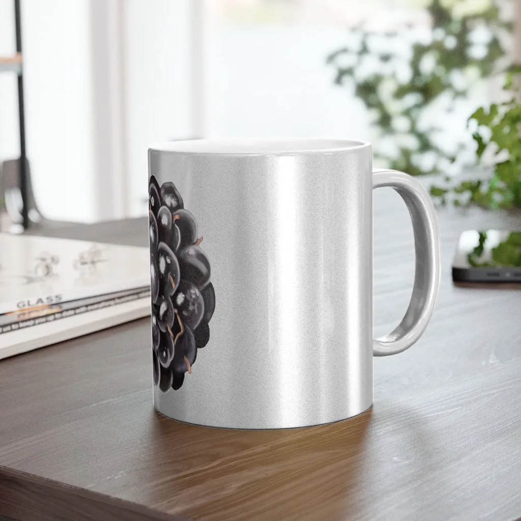 Grape Metallic Mug (Silver / Gold)