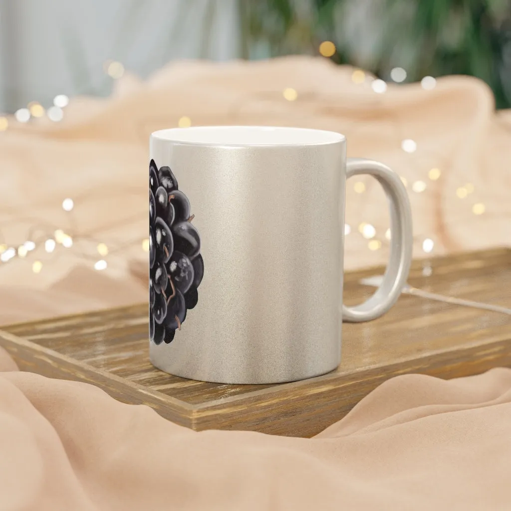 Grape Metallic Mug (Silver / Gold)