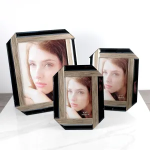 Gray Mirrored Picture Frame