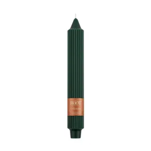 Grecian Collenette Dark Green Single Candle, 9in