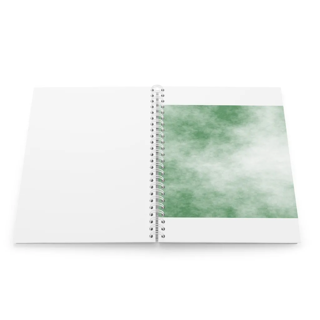 Green Clouds Spiral Notebook