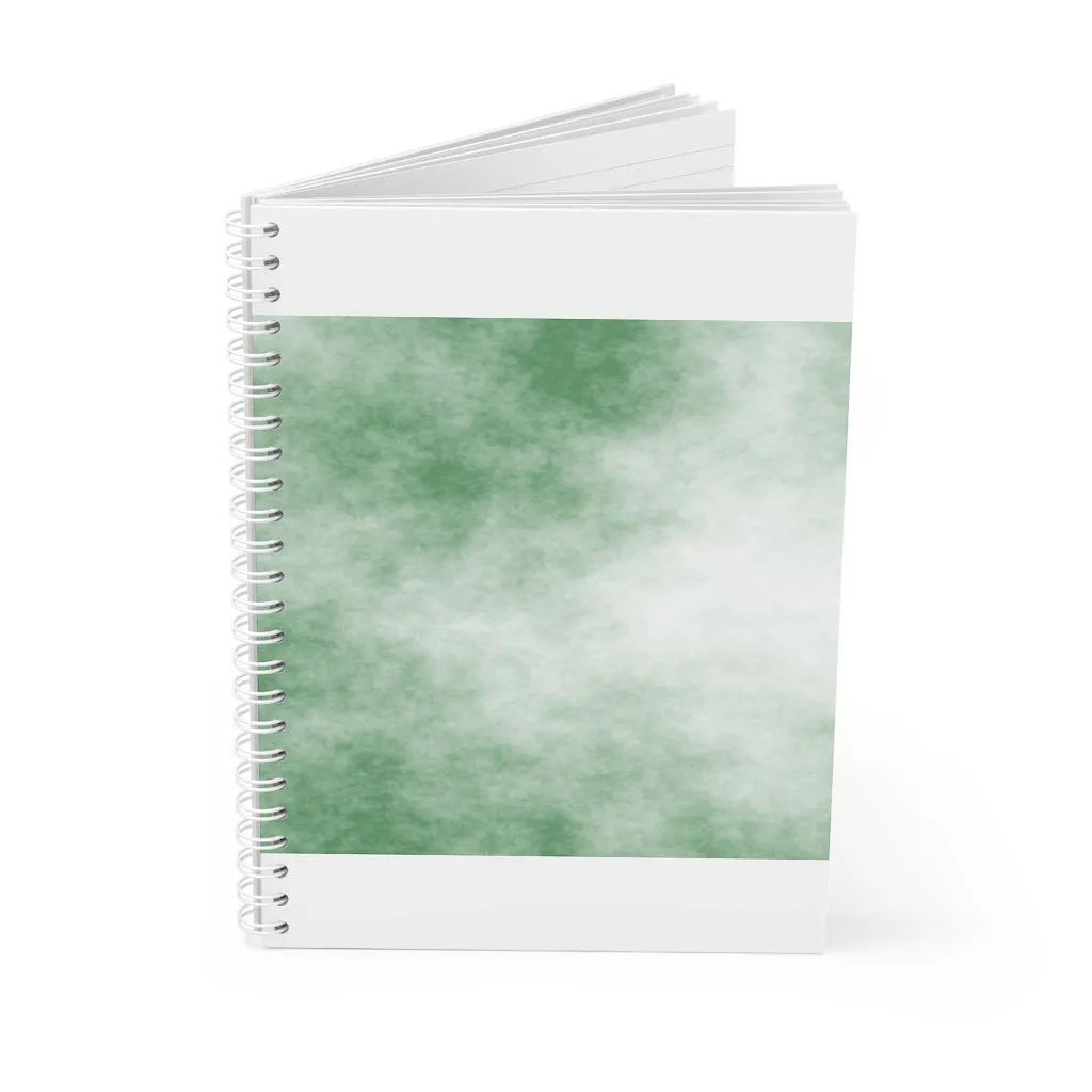 Green Clouds Spiral Notebook