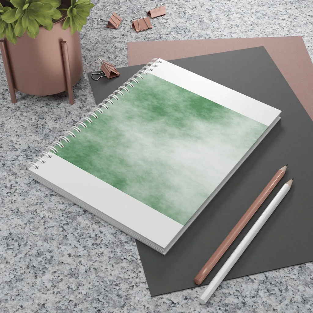 Green Clouds Spiral Notebook
