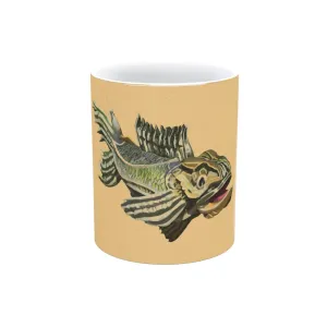 Green Fish Metallic Mug (Silver / Gold)