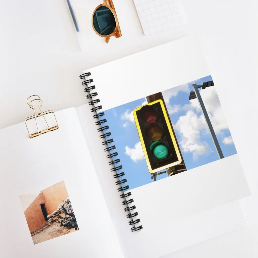 Green Light Spiral Notebook - Ruled Line