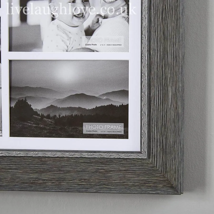 Grey Photo Frames 4'' x 6'' Photo Size