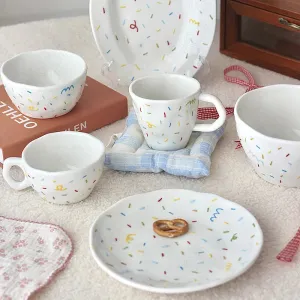 Handheld Irregular Ceramic Dinner Plates