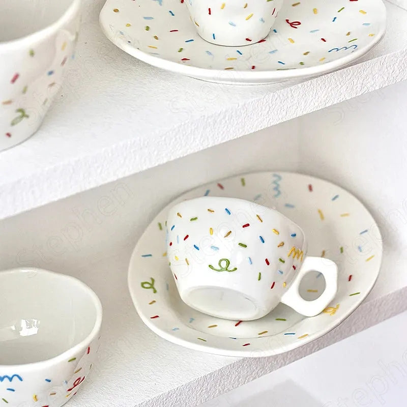 Handheld Irregular Ceramic Dinner Plates