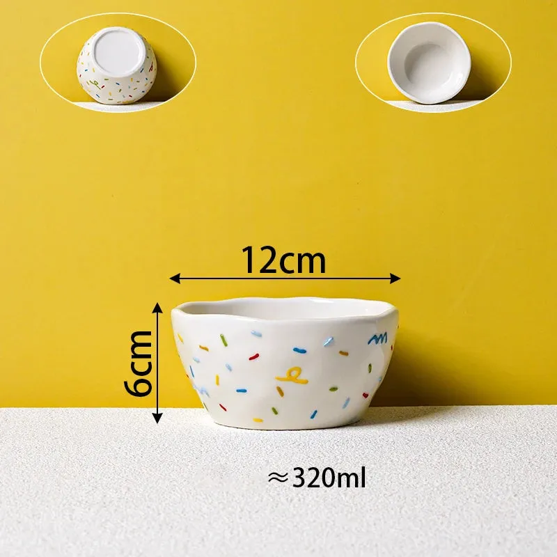 Handheld Irregular Ceramic Dinner Plates