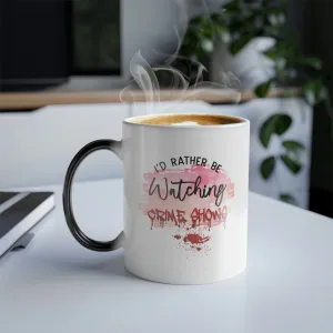 I'd rather be watching crime shows 11oz Color Morphing Mug