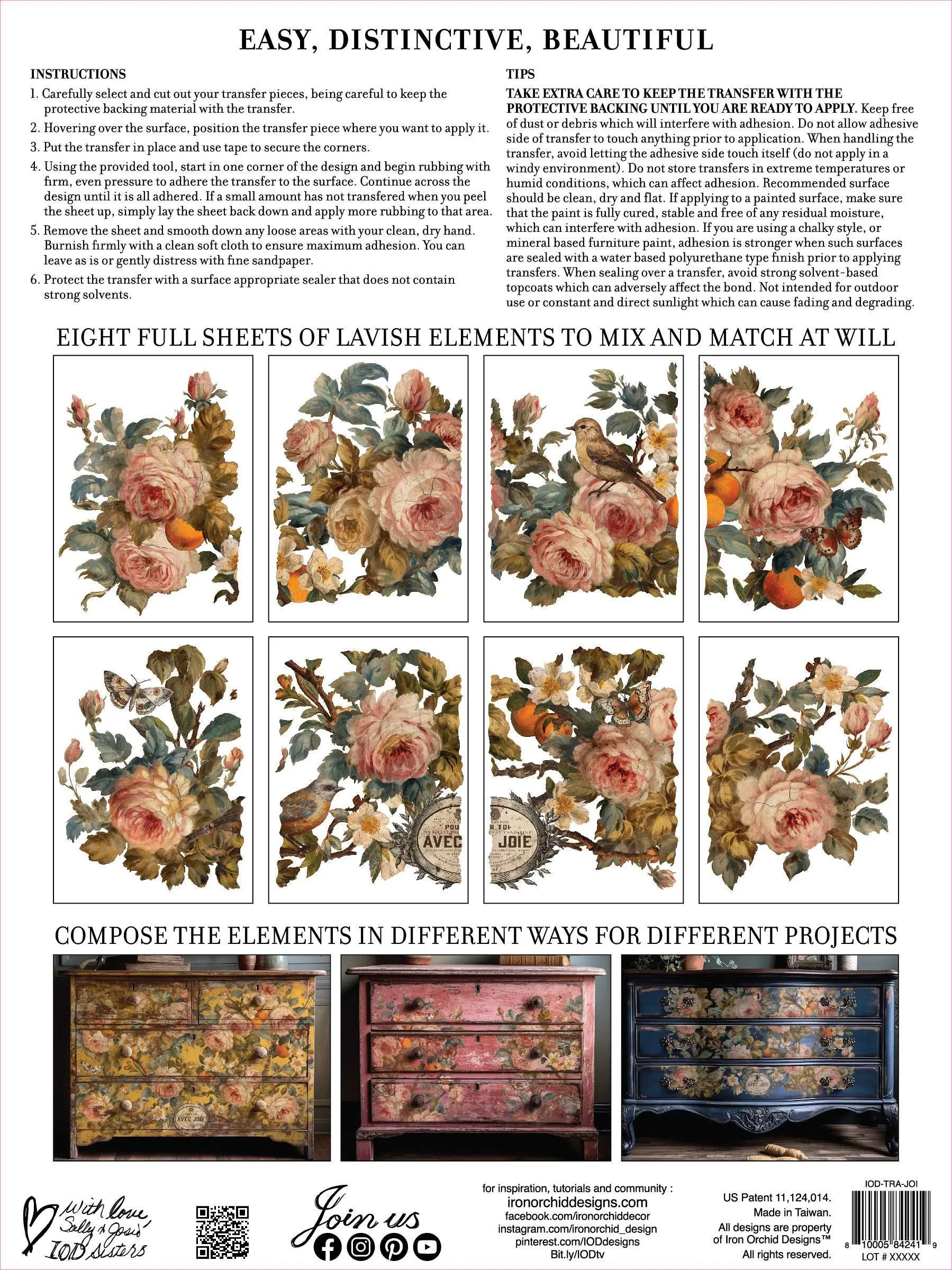 IOD Joie des Roses Transfer