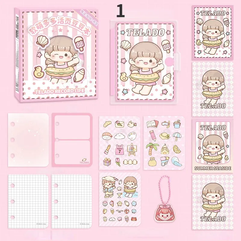 Kawaii Girl Summer Seaside Notebooks