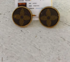 L Upcycled Stud Earrings