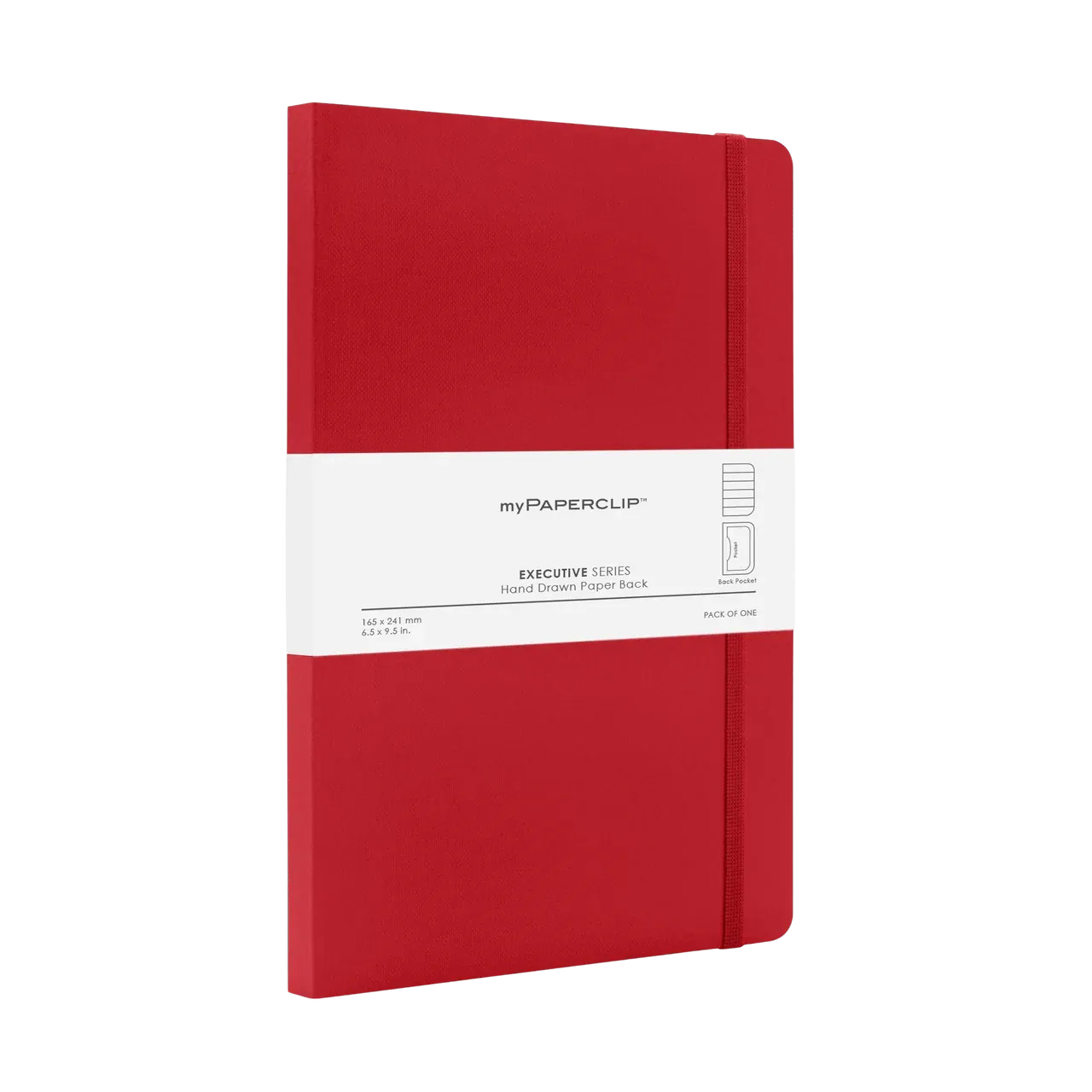 Large Executive Series-Ruled-Red