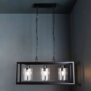 Lecce 3 Light Ceiling Pendant Light Black