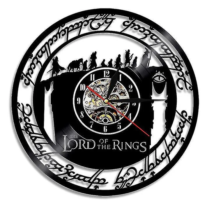 Lord of the rings Vinyl record wall clock, retro home decoration wall clock