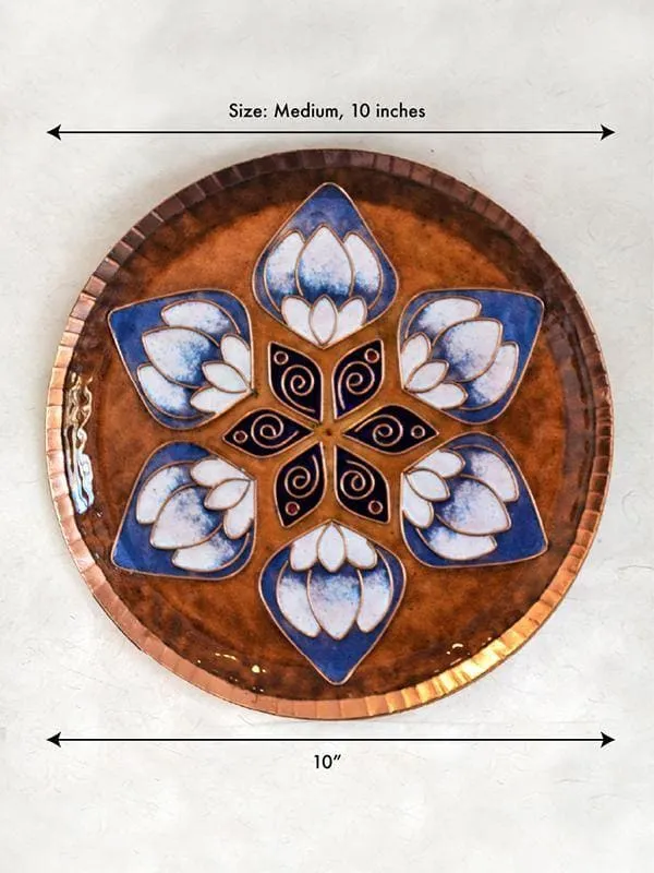 Lotus Wall Plate Brown