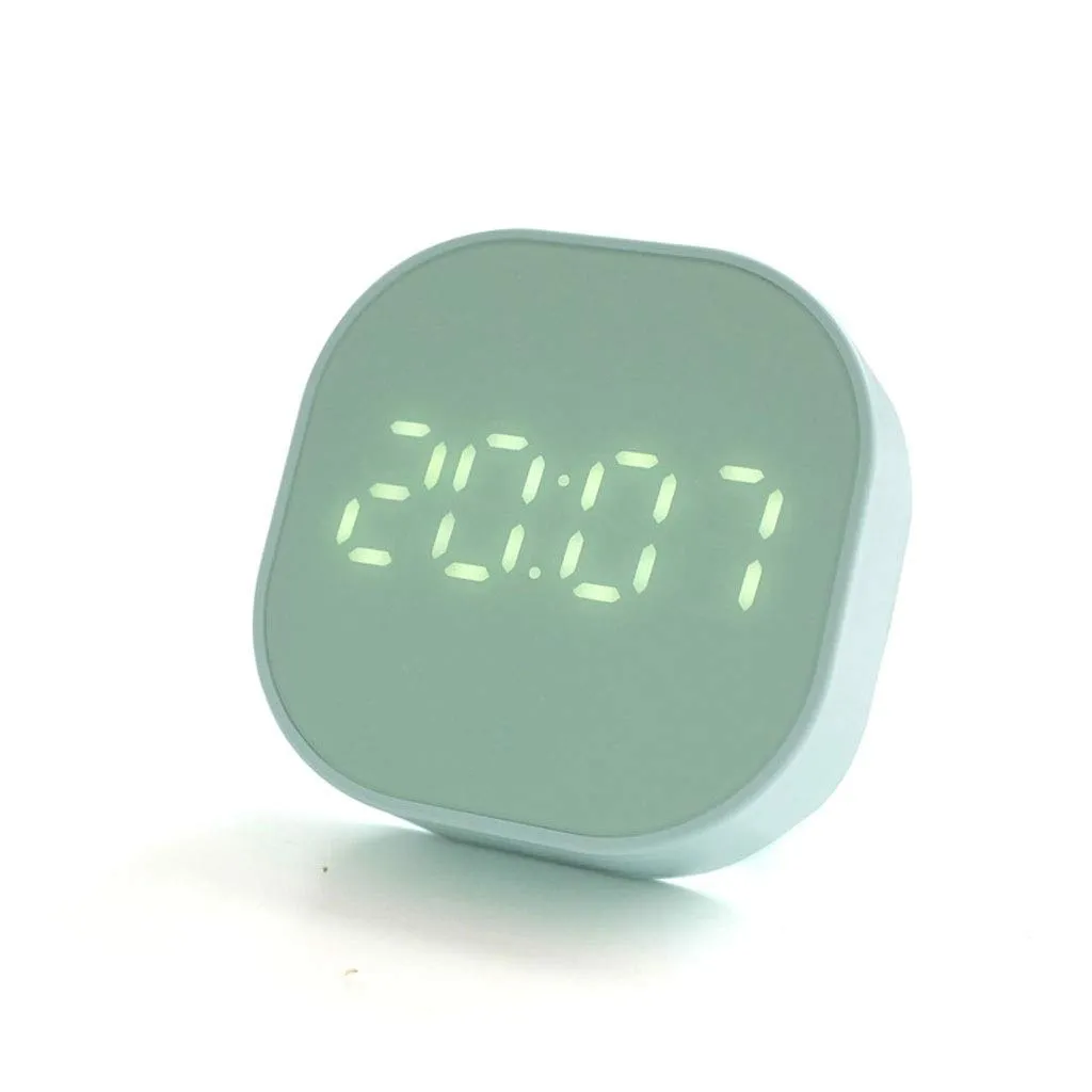 LVTFCO Cute 3.2 Inch Student Smart Cube Mini Multi-Function Digital Small Desk Clock Tabletop Decorative Clock