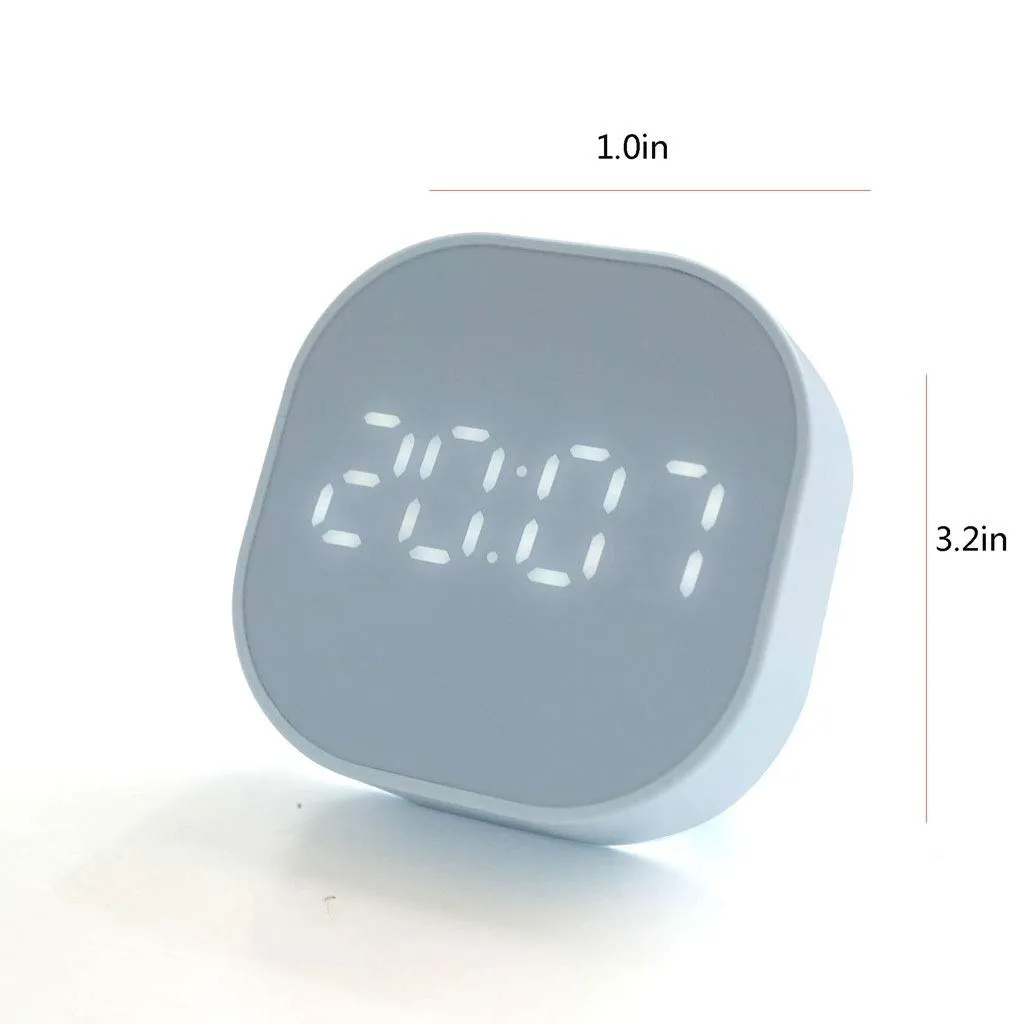 LVTFCO Cute 3.2 Inch Student Smart Cube Mini Multi-Function Digital Small Desk Clock Tabletop Decorative Clock