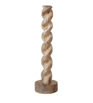 Mango Wood Twisted Taper Holder