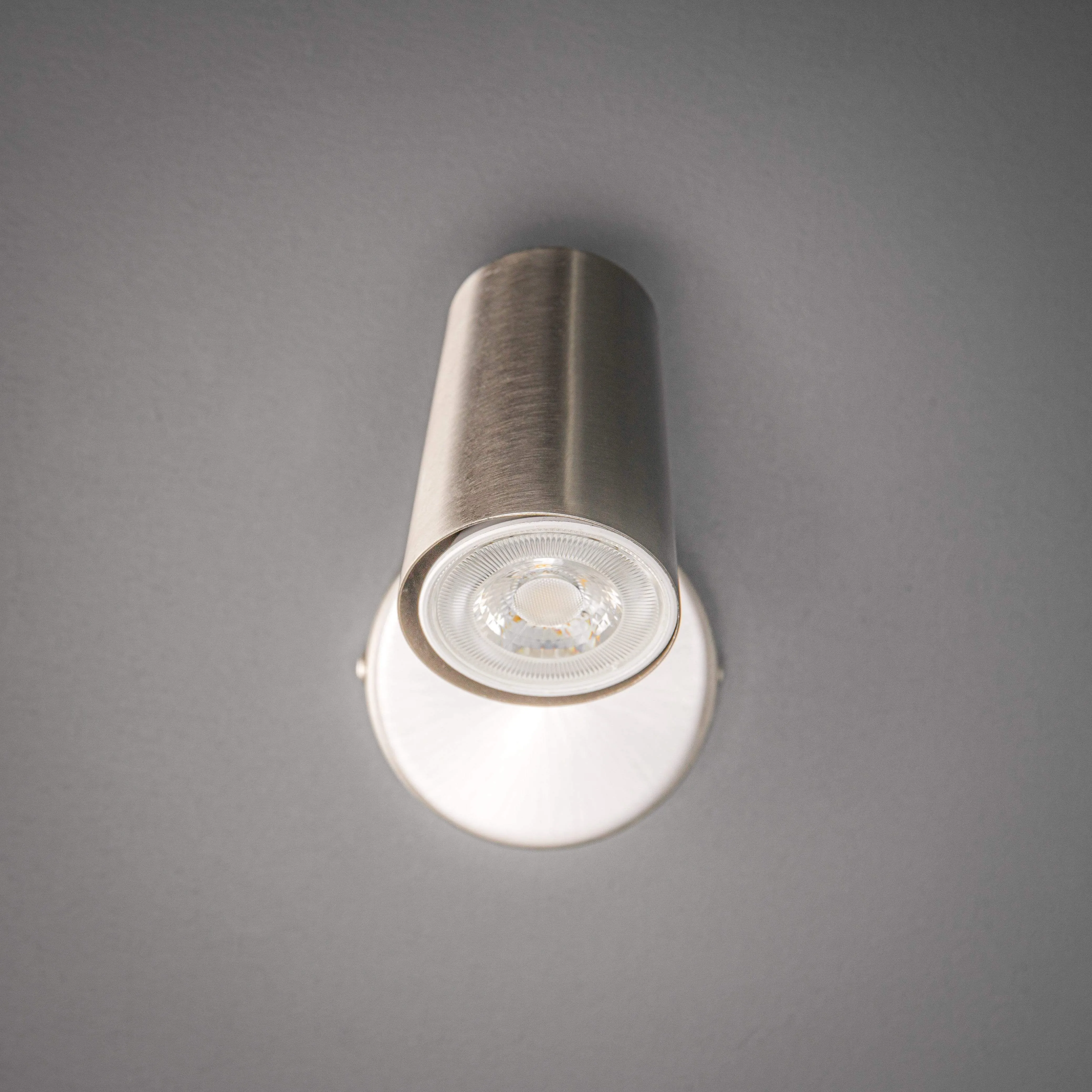 Marseille Single Spotlight Satin Nickel Ceiling Light