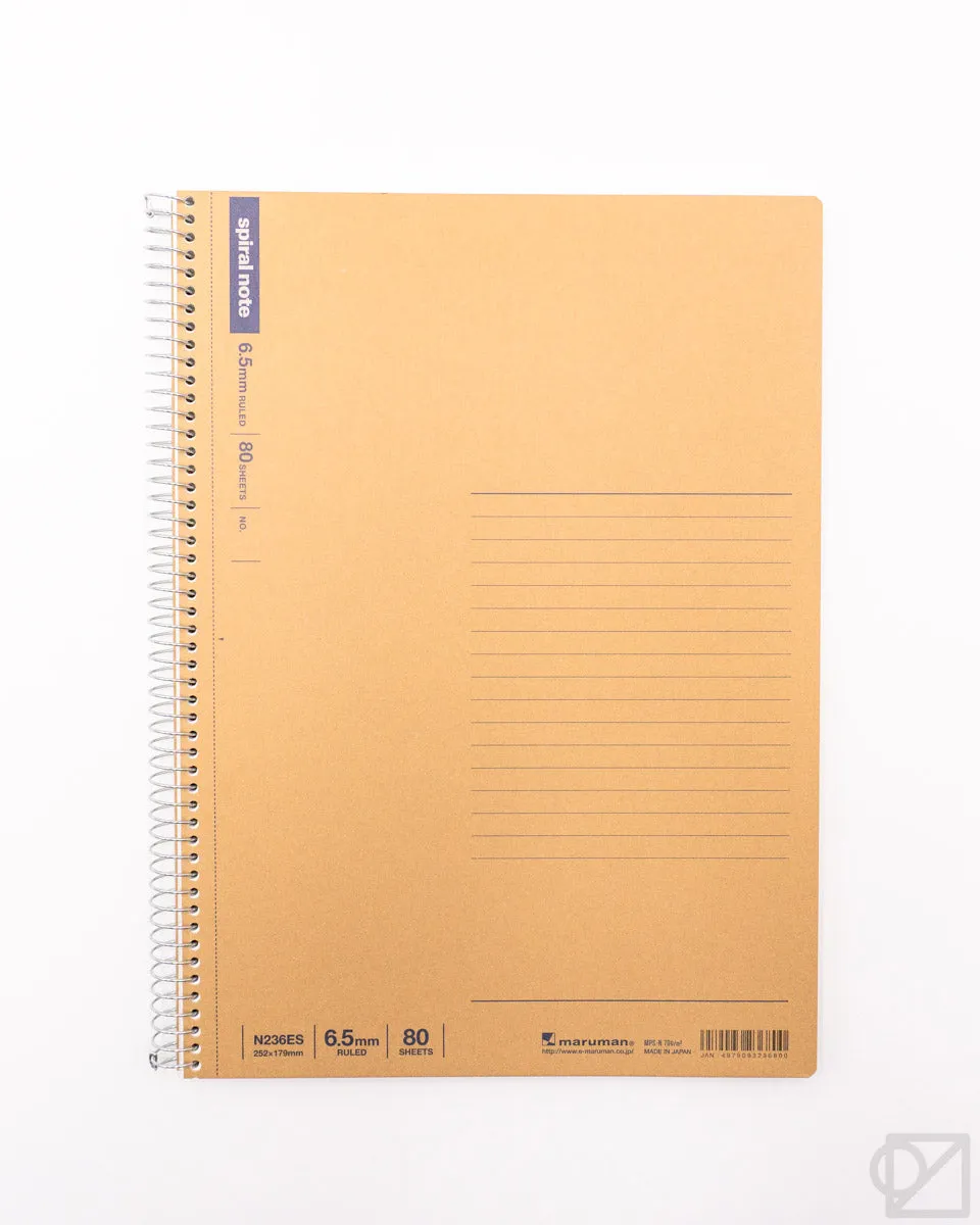Maruman BASIC B5 Spiral Ring Notebooks