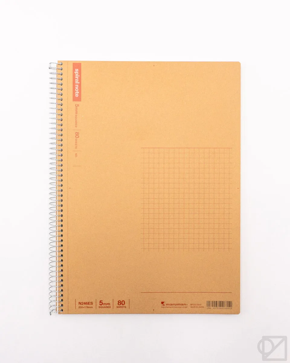 Maruman BASIC B5 Spiral Ring Notebooks