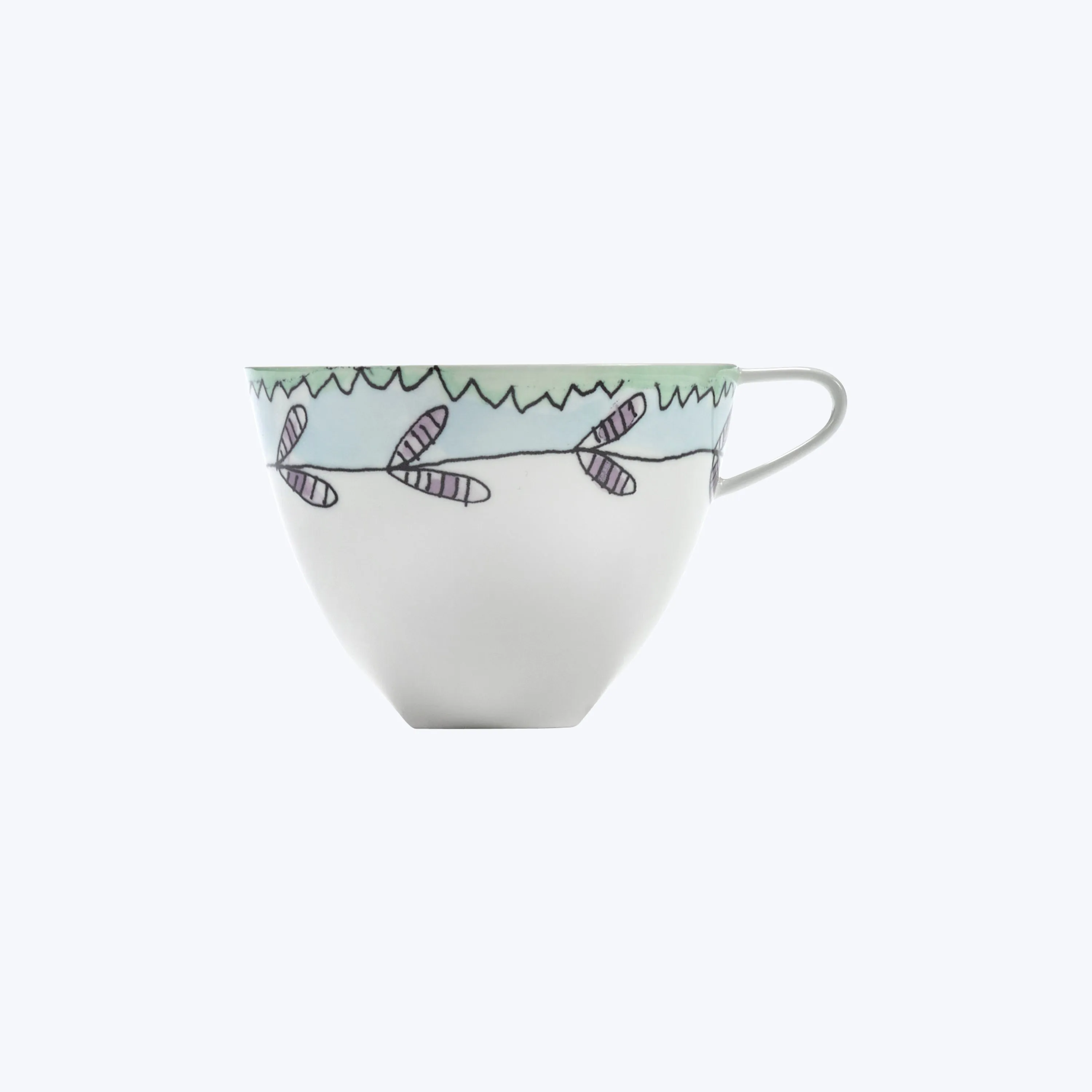 Midnight Flowers Cappuccino Cup